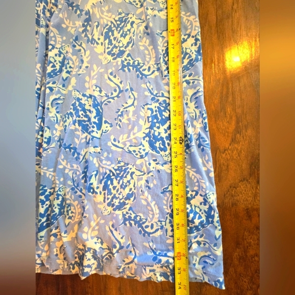 Lilly Pulitzer Sadie Polo Dress Blue Peri Turtley White Gold Buttons XS - Picture 7 of 10